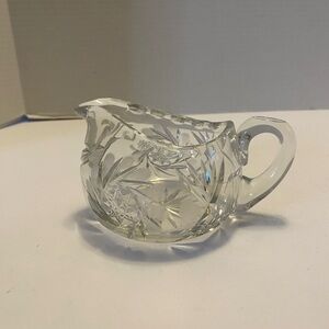 Exquisite Antique American Brilliant Cut Crystal Creamer Elaborate Cut Glass